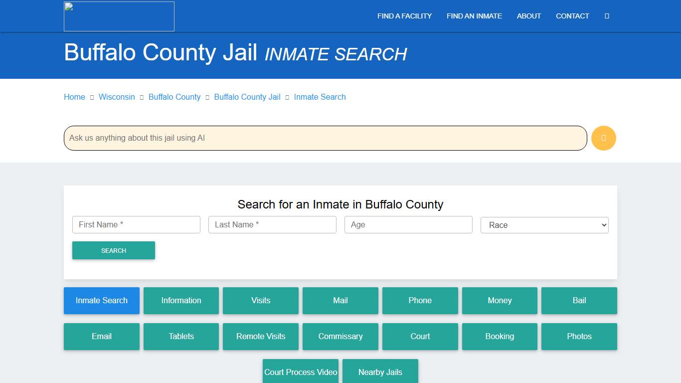 Buffalo County Jail, WI Inmate Search: Roster & Mugshots